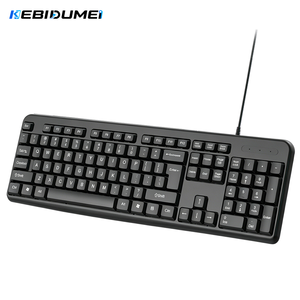 Keyboard Gaming Blue Switch - KEBIDUMEI USB 유선 키보드 104키 표준