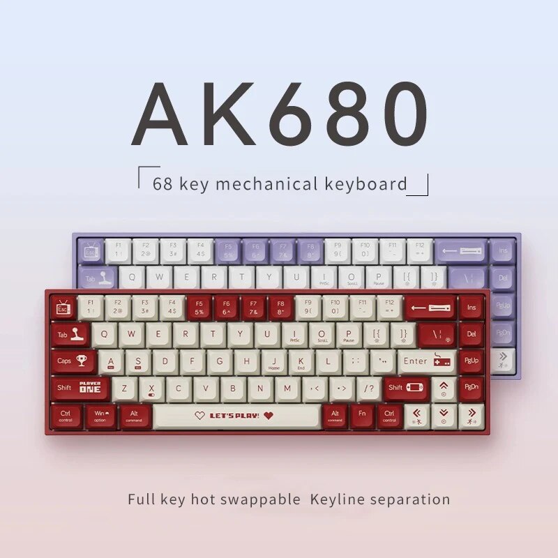 Gaming Keyboard Hot Swappable - AJAZZ 기계식 키보드 게임용 유선 컴팩트