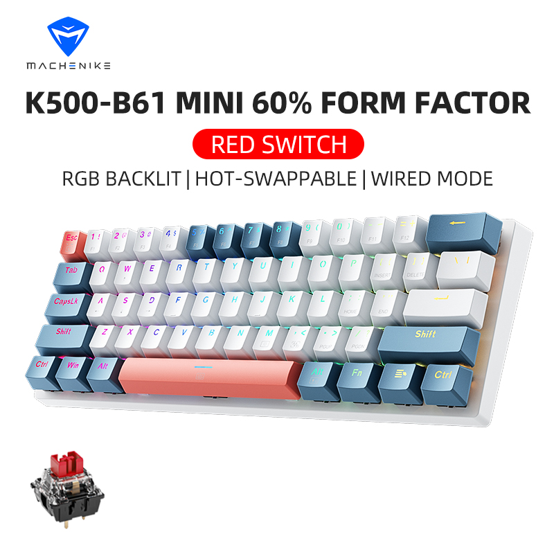 K500-B61 마체니크 미니 기계식 키보드 60% 폼 - Gaming Keyboard Hot Swappable 리뷰 및 가격