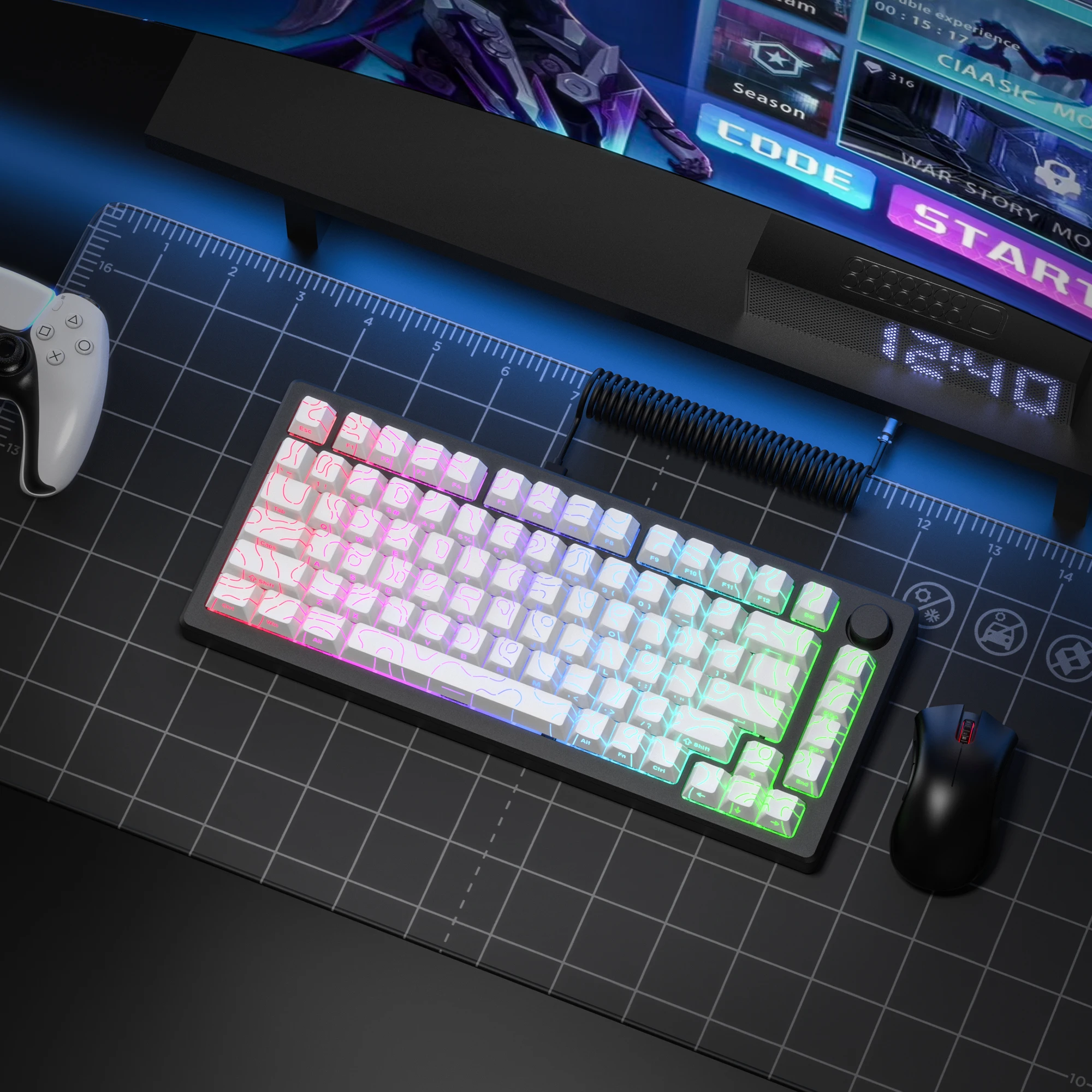 2026 슈퍼 뉴 화이트 토포그래픽 4.0 더블 샷 P - Gaming Keyboard 2026 리뷰 및 가격