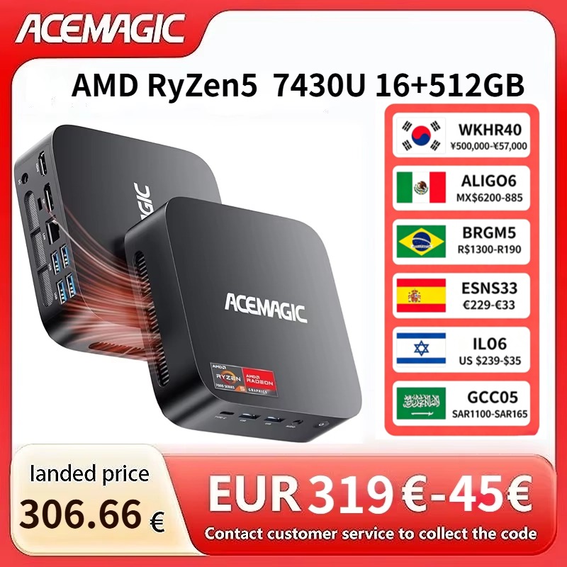 ACEMAGIC AMD Ryzen 5 7430U 미니  - Amd Cpu Ryzen 7 리뷰 및 가격