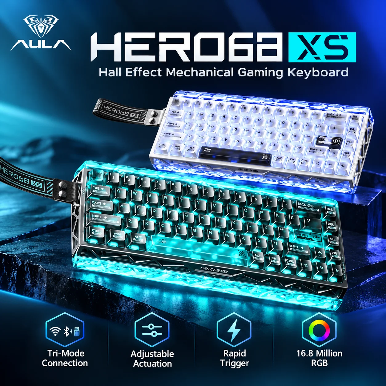 AULA Hero68 XS 홀 효과 게이밍 키보드, 6 - Gaming Keyboard Nearby 리뷰 및 가격