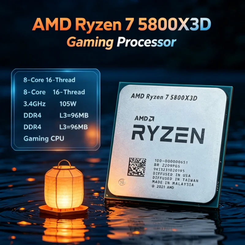 AMD R7 5800X3D 96MB 3.4GHz 8코어 - Amd Cpu Ryzen 7 리뷰 및 가격