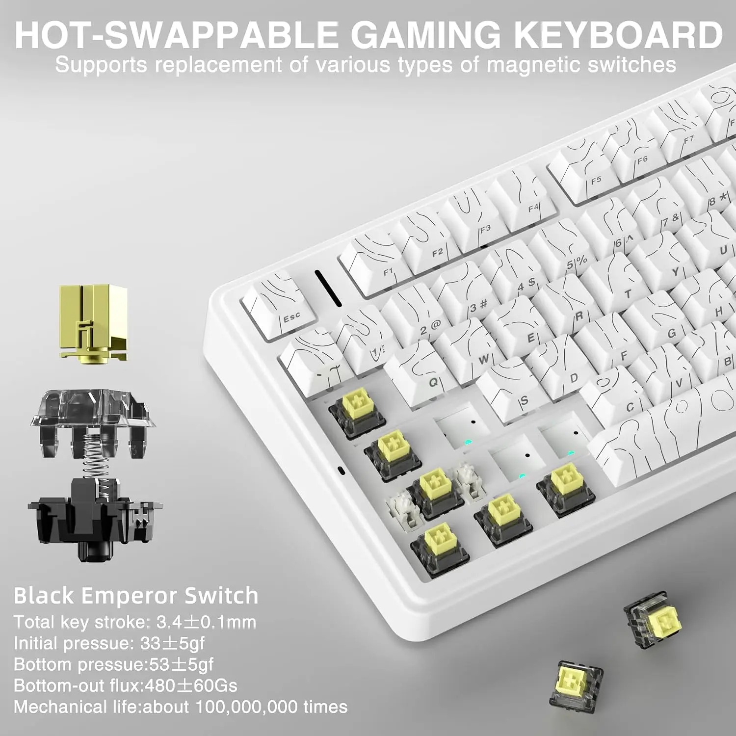 AULA F75 HE 마그네틱 키보드, 75% 크기의  - Gaming Keyboard No Rgb 리뷰 및 가격